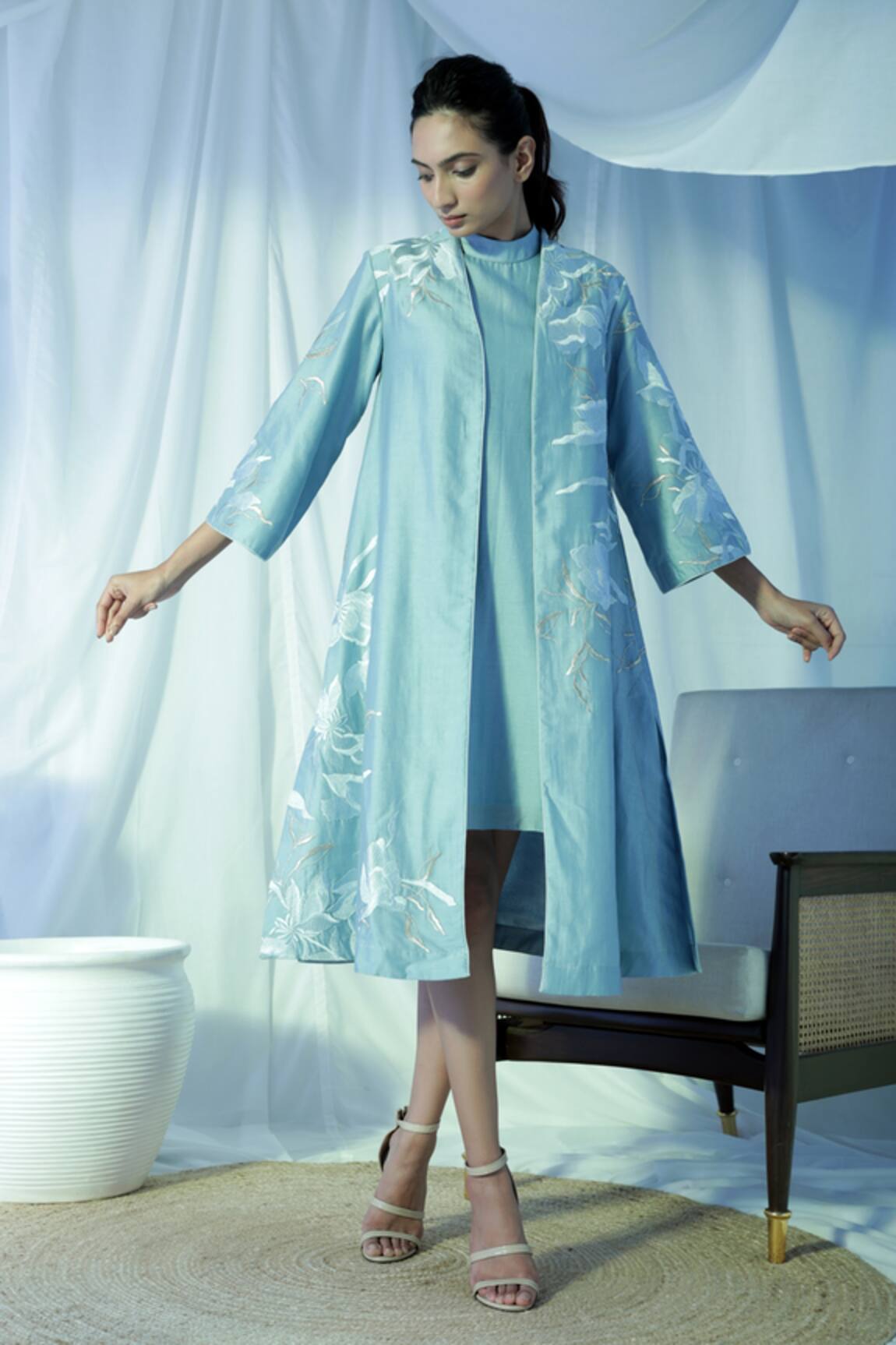 Madder Much Lisa Floral Embroidered Jacket & Dress