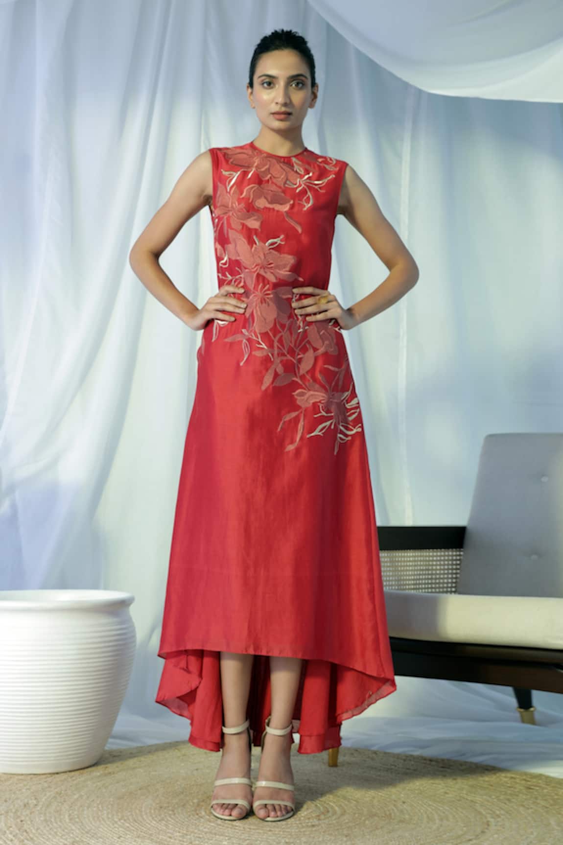 Madder Much Nori Floral Embroidered Gown