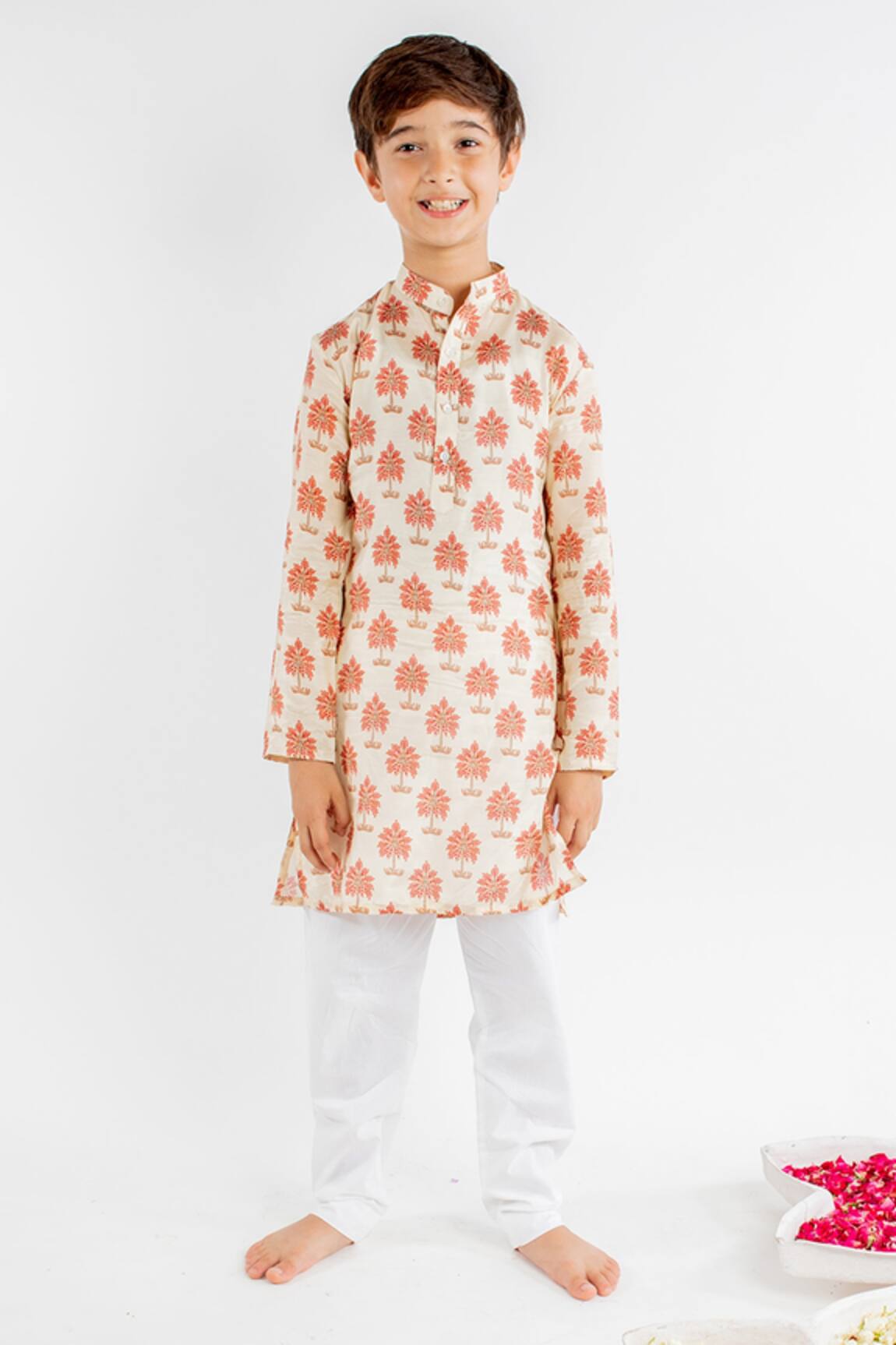 MR Brat Tree Print Kurta Set