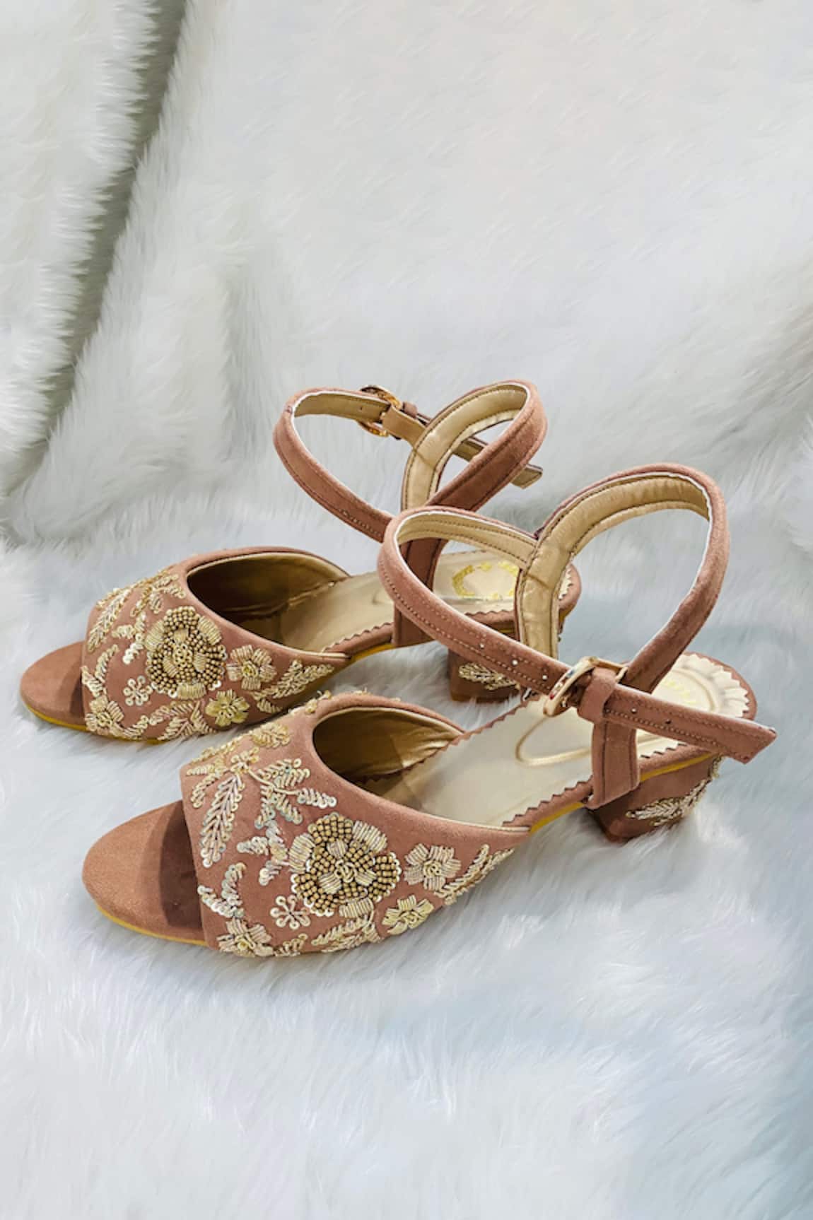 Shiveen Shiveen Dhattur Embroidered Block Heels