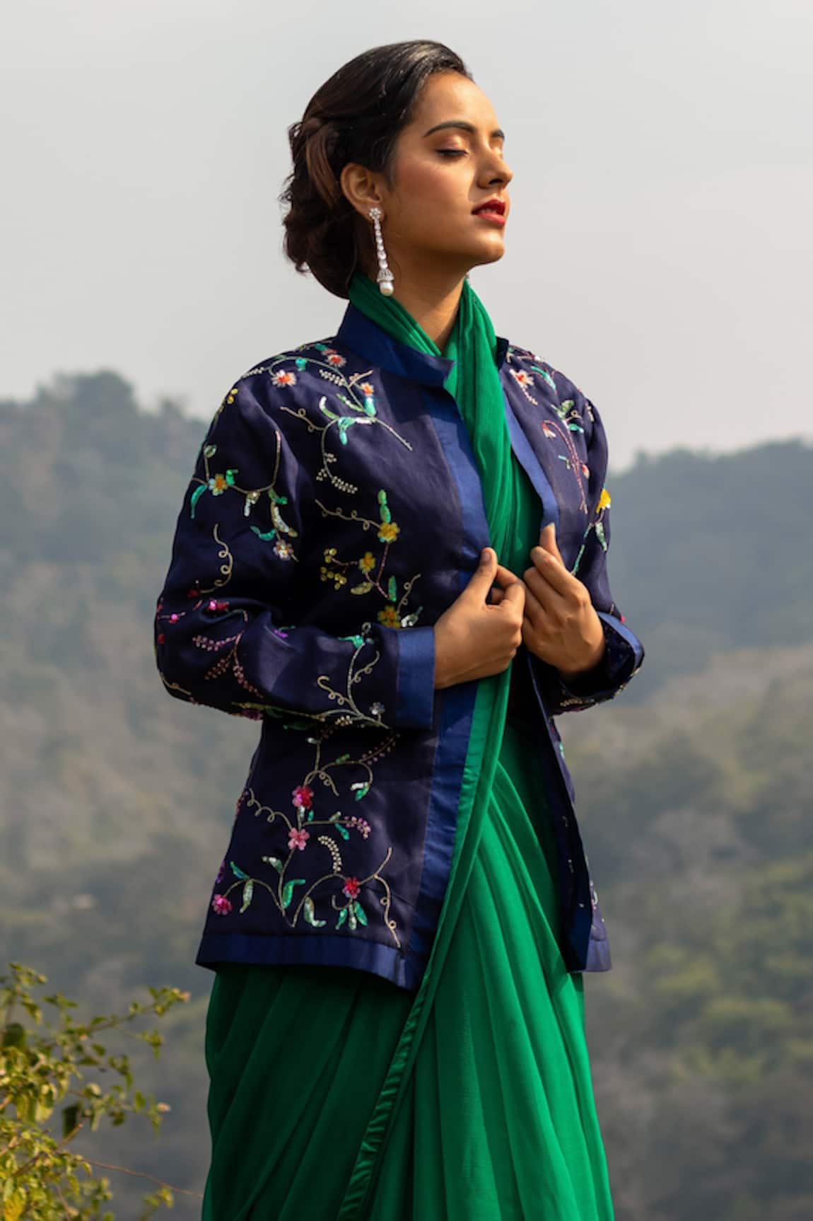 Atelier Shikaarbagh Swarovski Embroidered Jacket