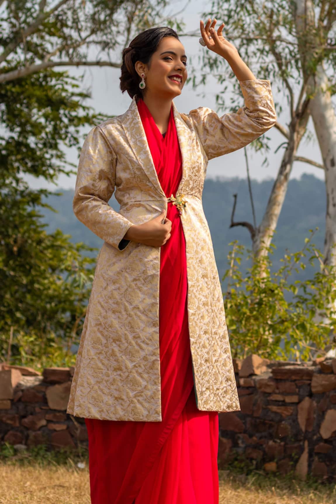 Atelier Shikaarbagh Brocade Embroidered Jacket 