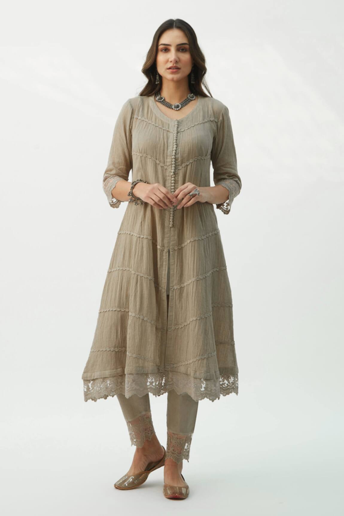 Roze Mahjabeen Cotton Straight Pants