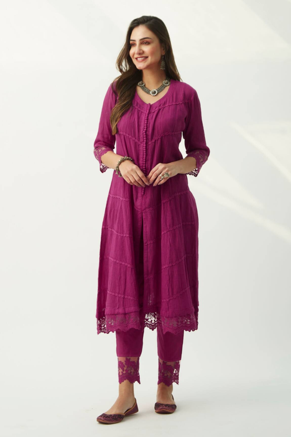 Roze Mahjabeen Cotton Straight Pants