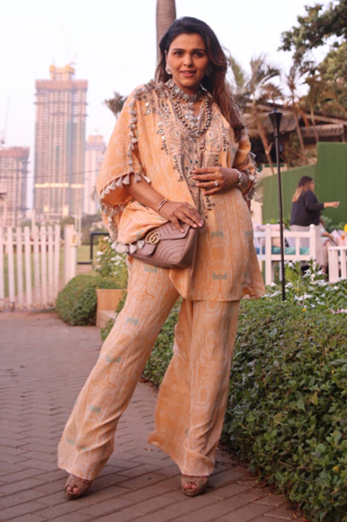 Payal Singhal Paisley Print Kaftan & Palazzo Set 