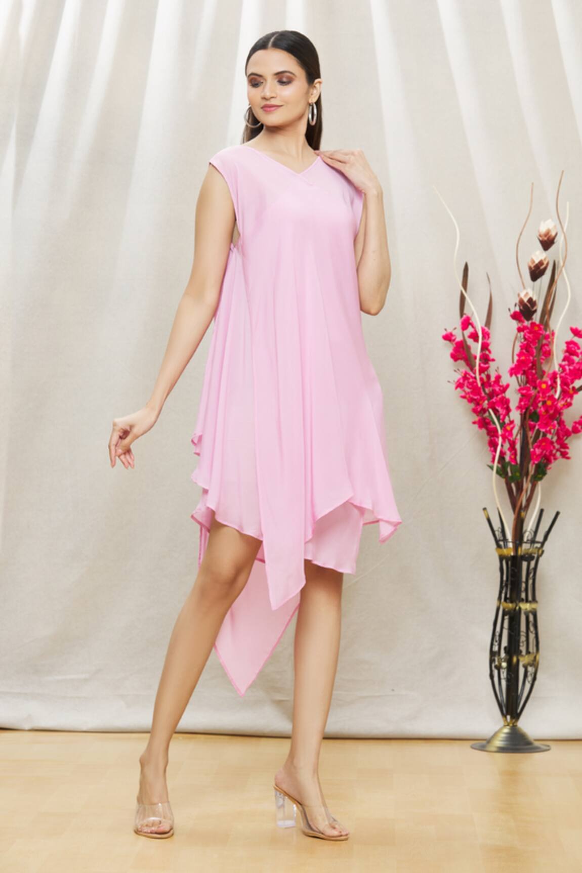 Megha Garg Draped Asymmetric Dress