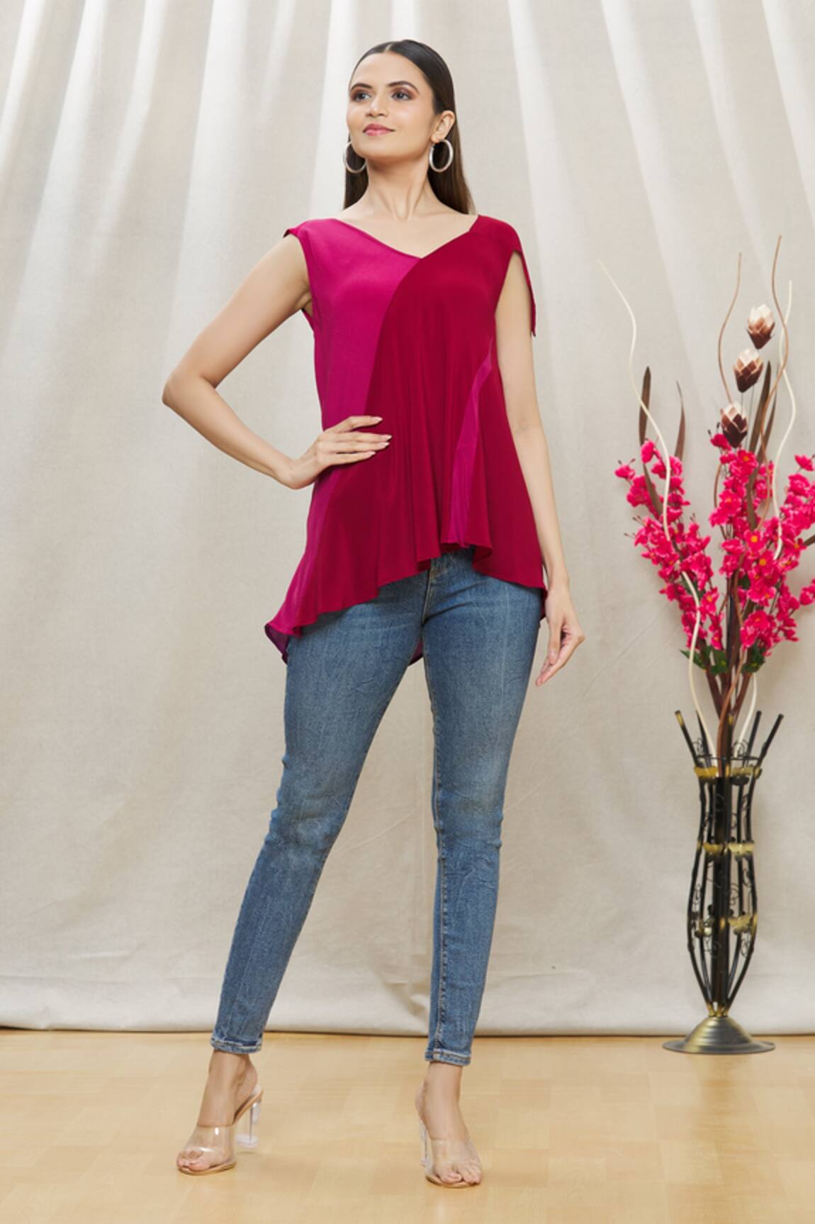 Megha Garg Draped Asymmetric Top 