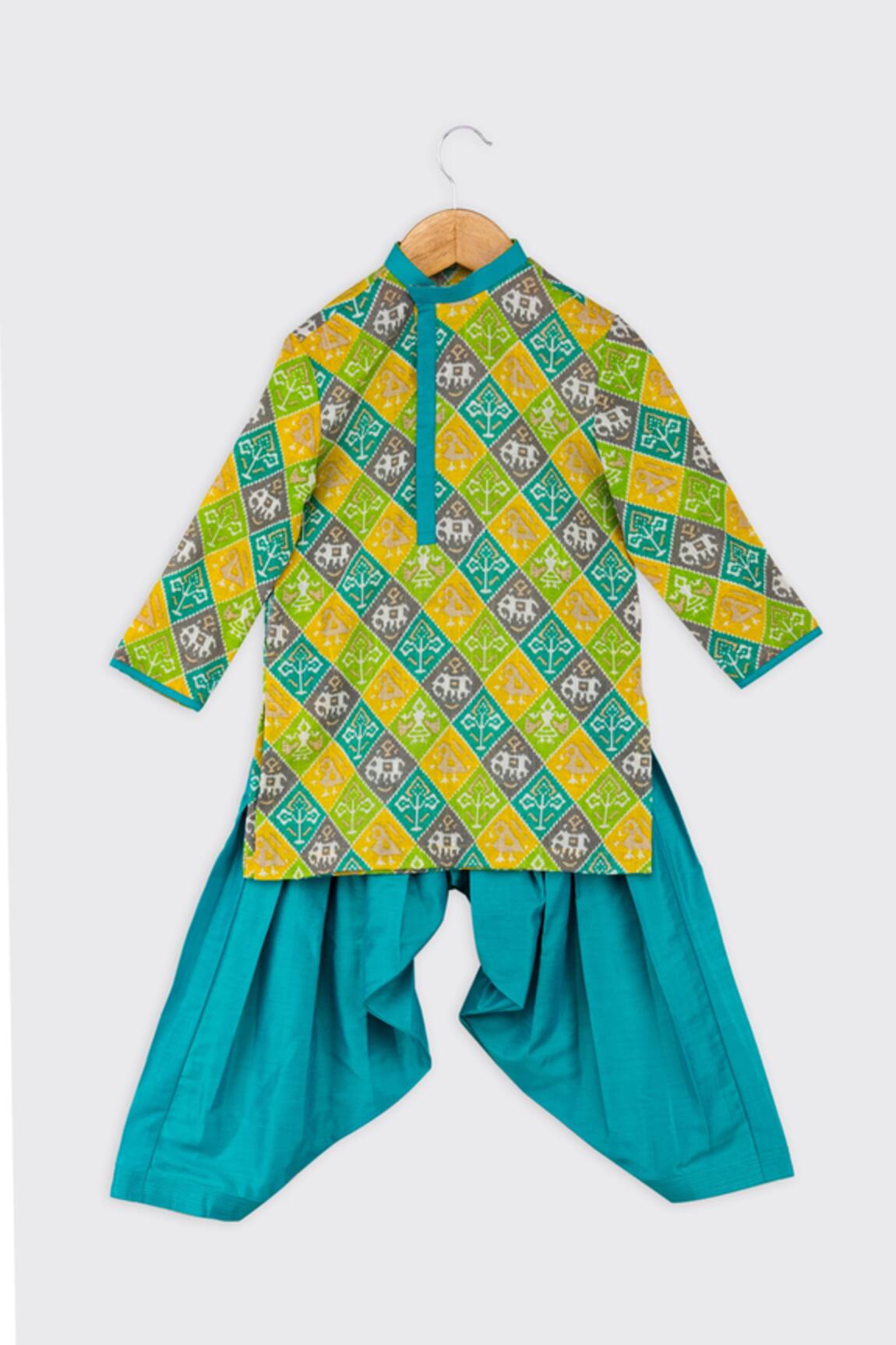 Minikin Patola Print Kurta Set 