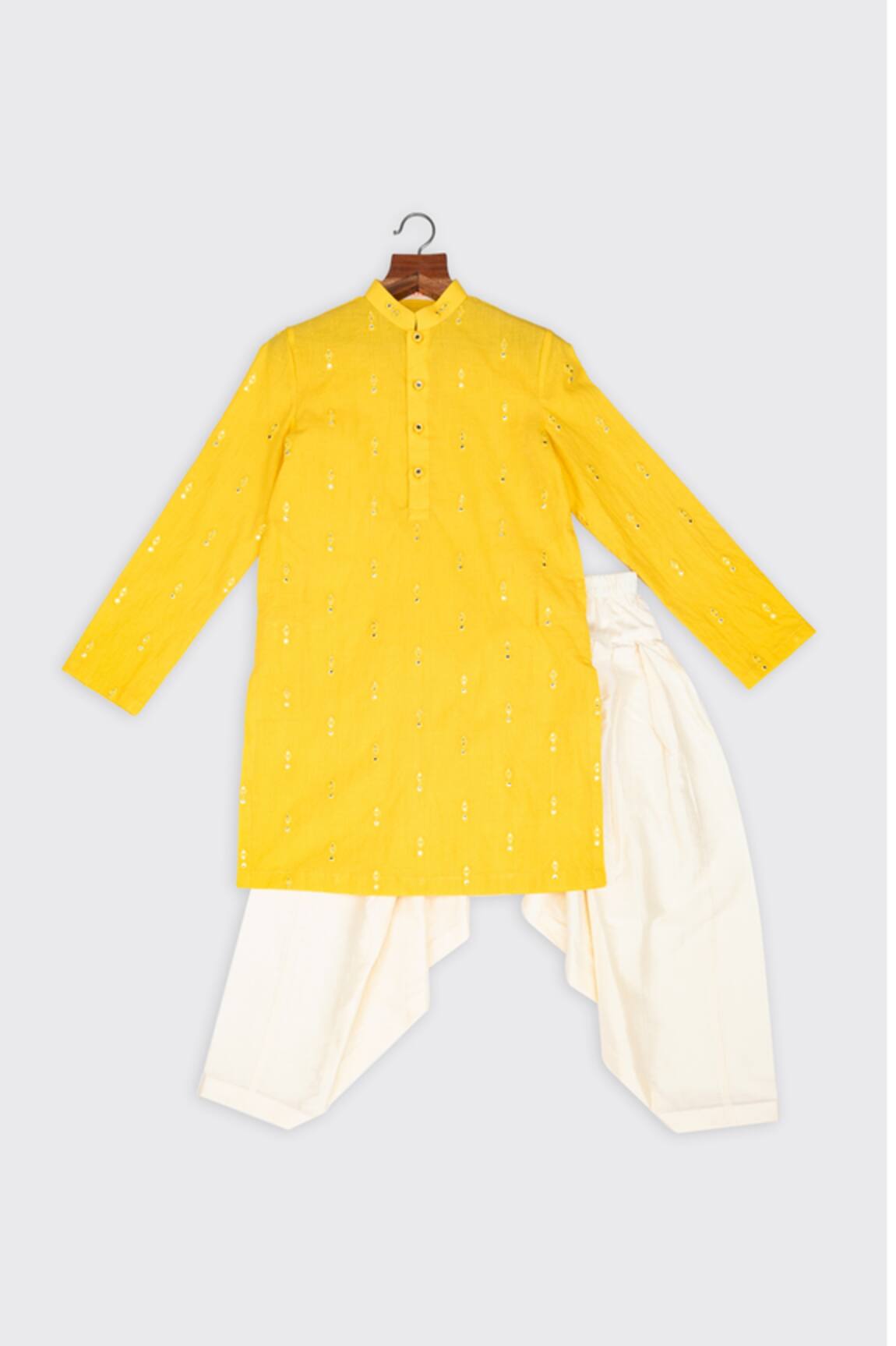 Minikin Mirror Embroidered Kurta Set 