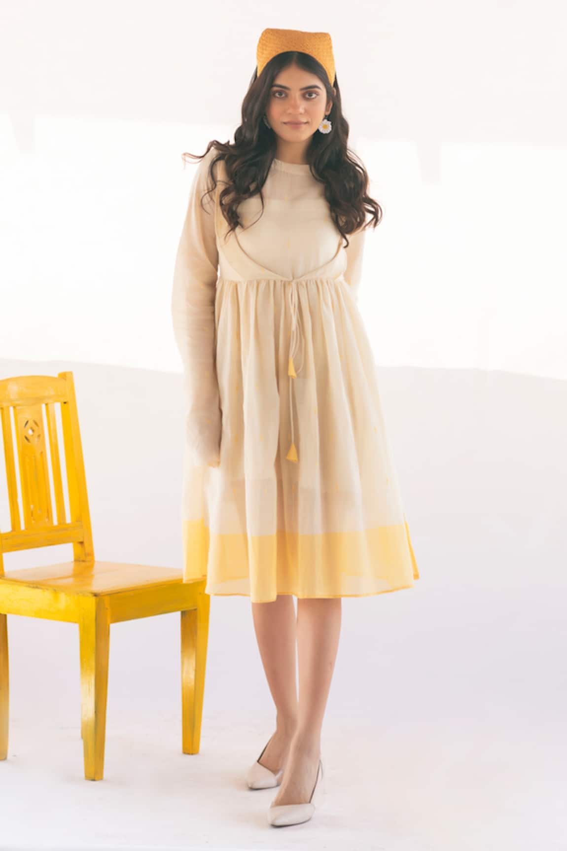 Vaani Beswal Buttercup Handwoven Dress