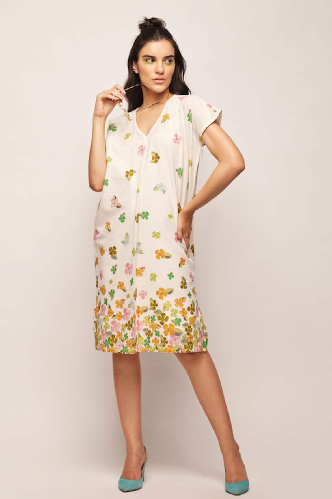 Swati Vijaivargie Floral Print Dress