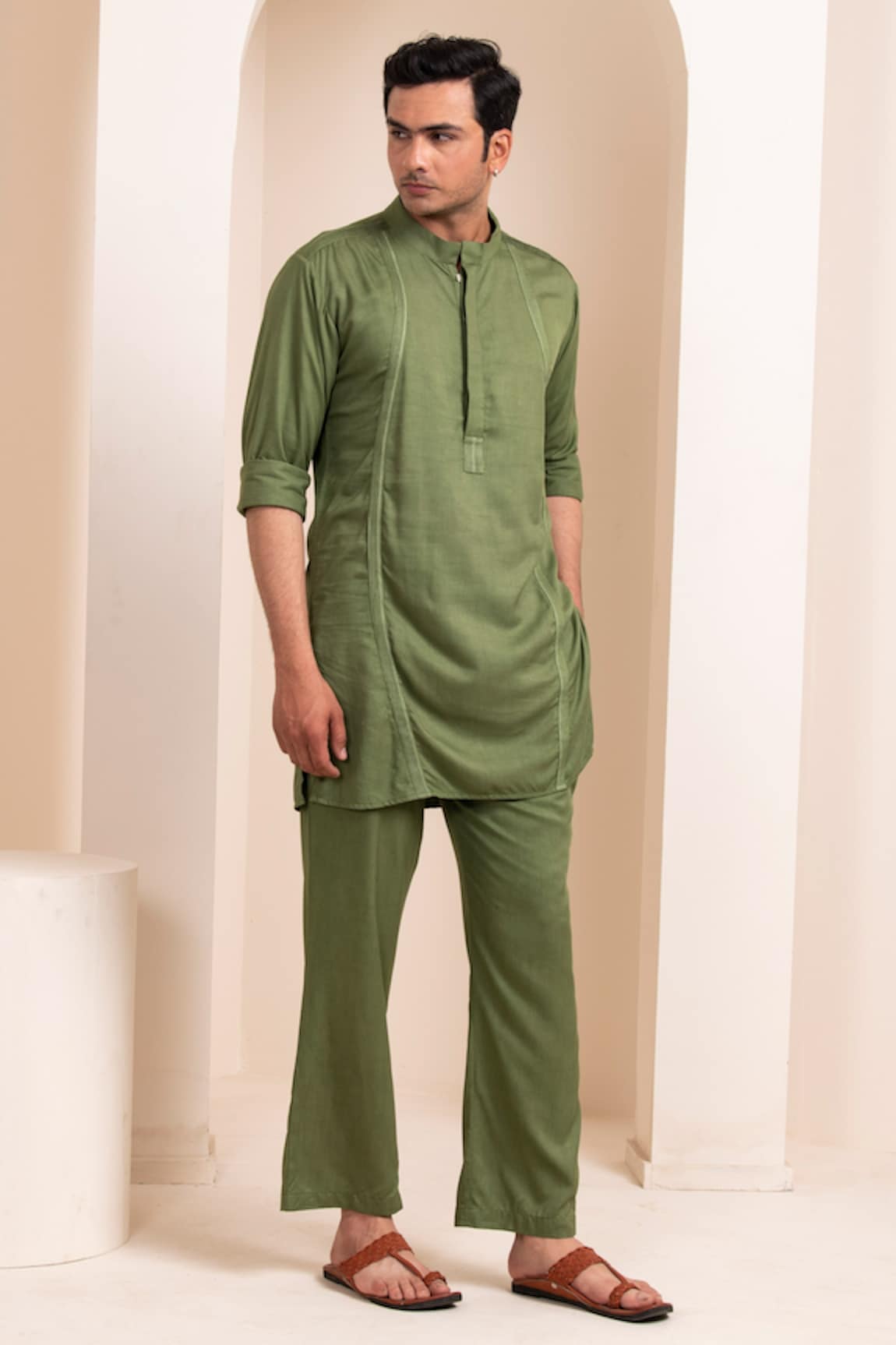 Artless Straight Kurta & Pant Set