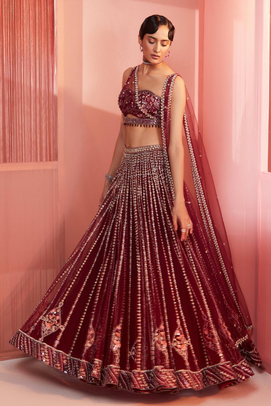 Sanya Gulati Embroidered Lehenga Set