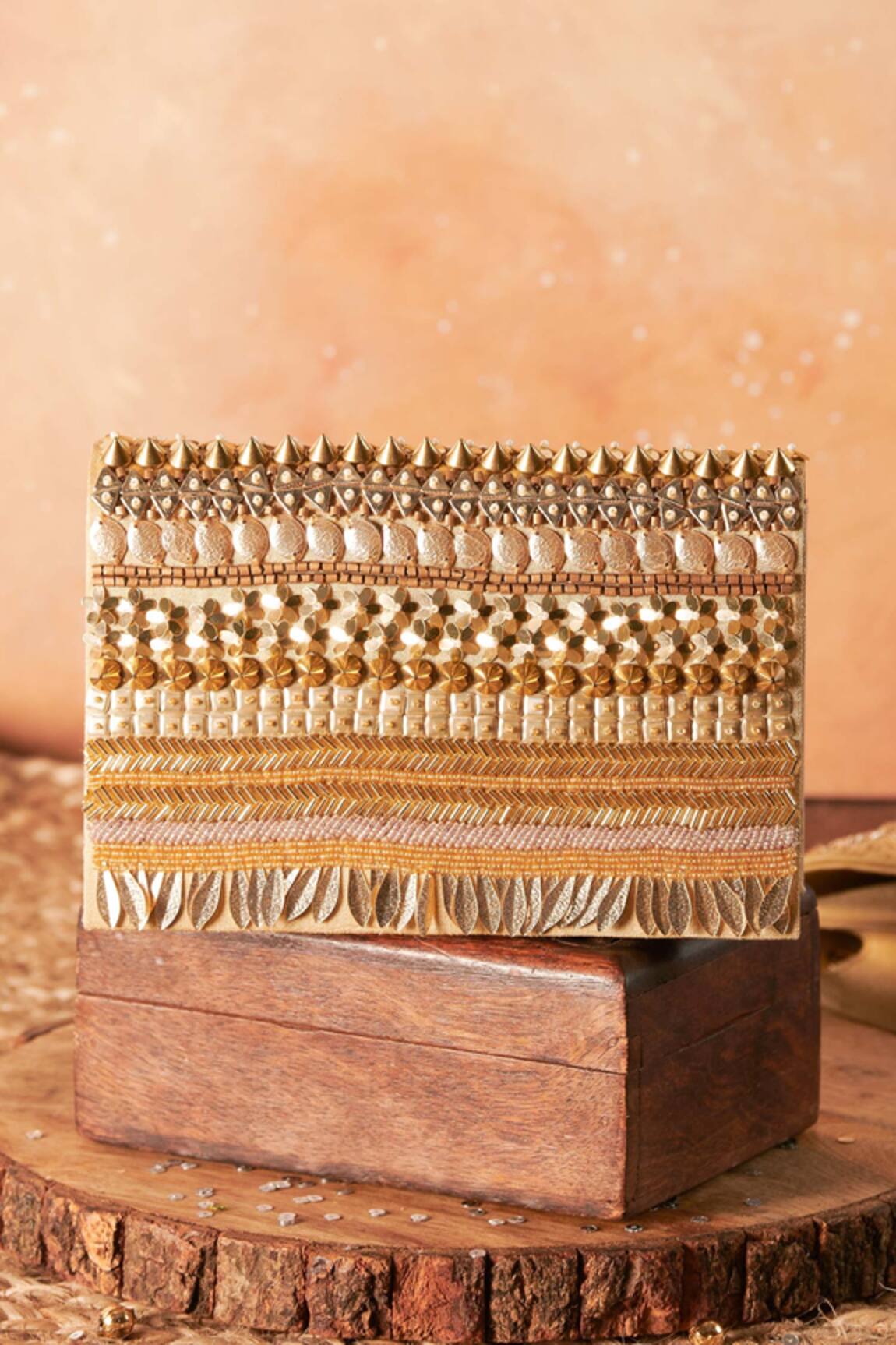 The Purple Sack Unnati Embellished Clutch With Sling