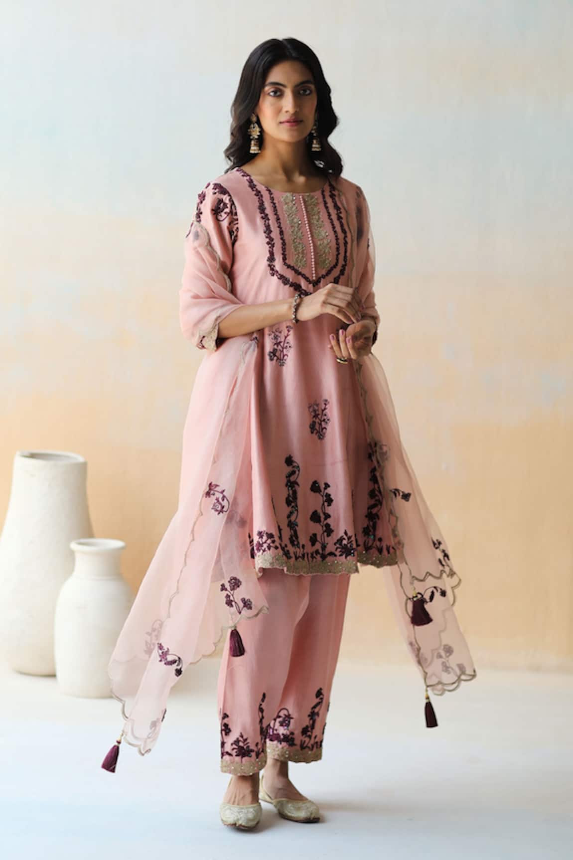 Aman Takyar Floral Embroidered Kurta Set