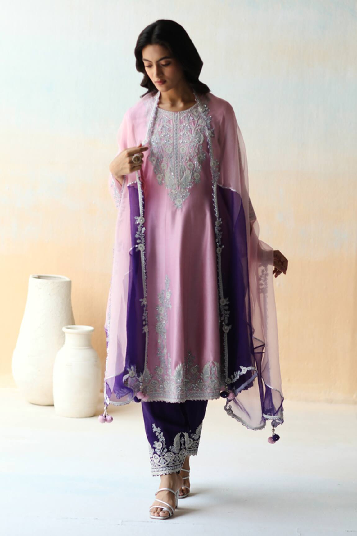 Aman Takyar Floral Embroidered Kurta Set
