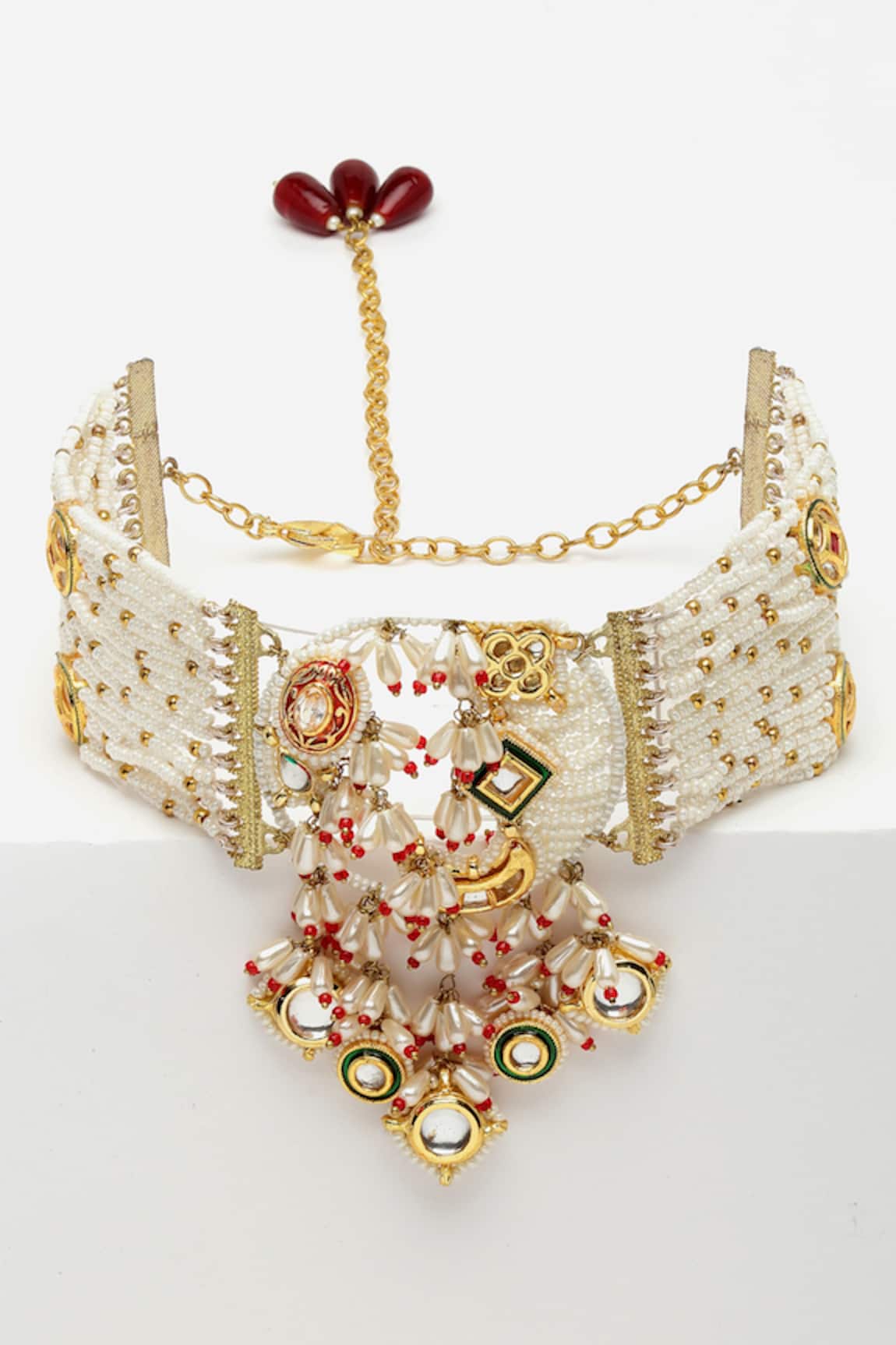 Dugran By Dugristyle Pearl Embellished Choker 