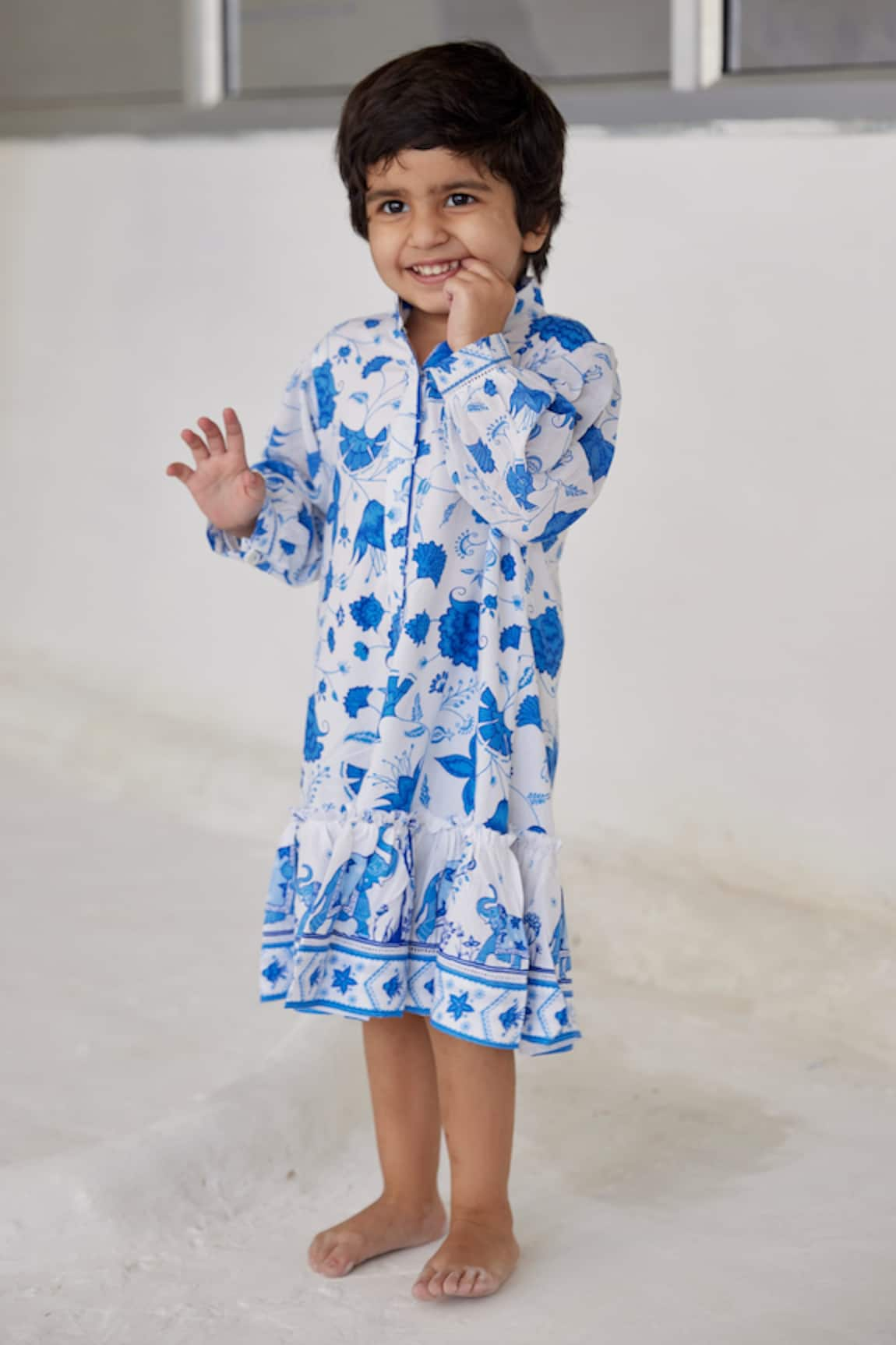 Baise Gaba Sema Floral Print Shirt Dress