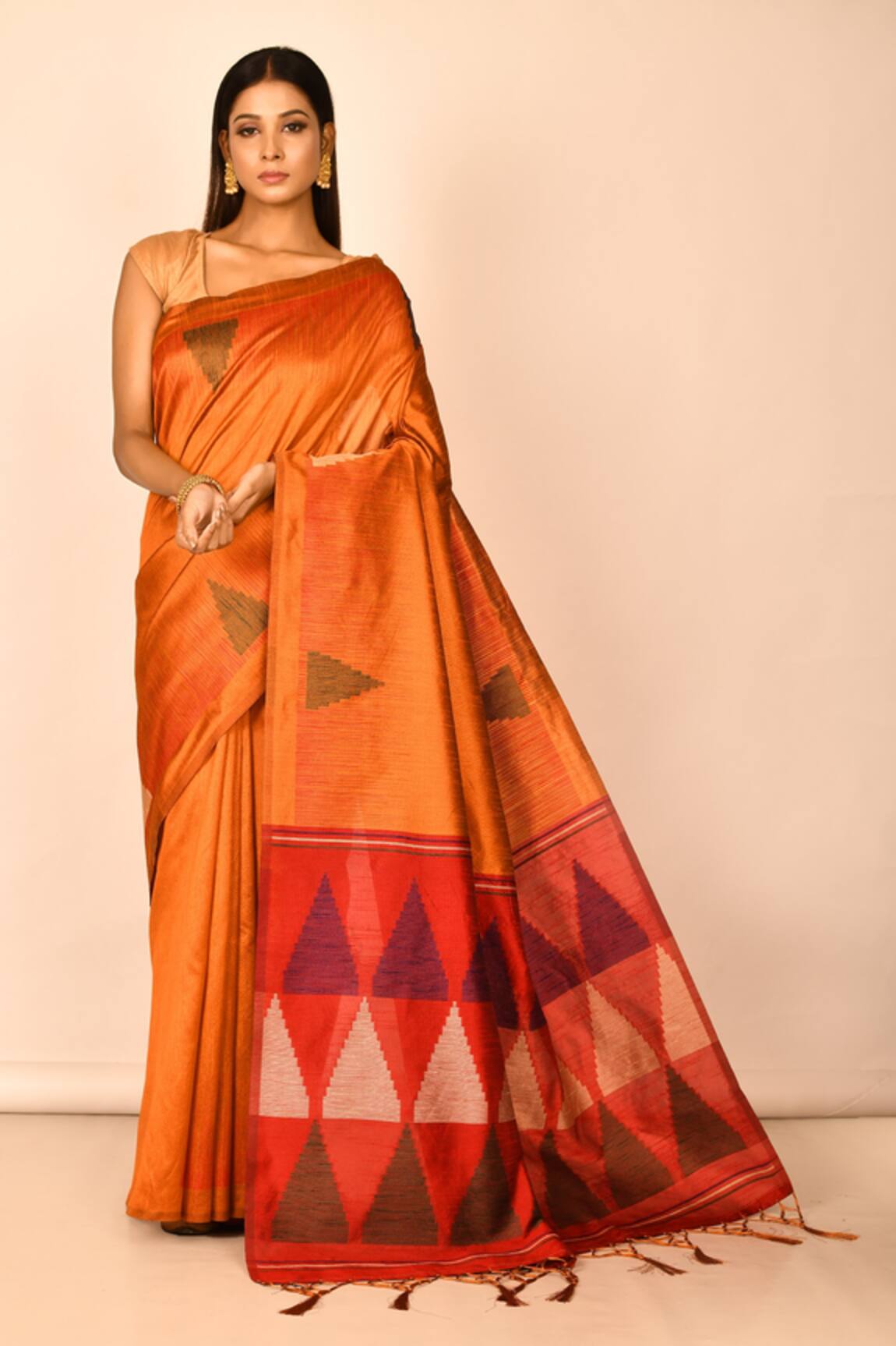 Nazaakat by Samara Singh Geometric Woven Saree