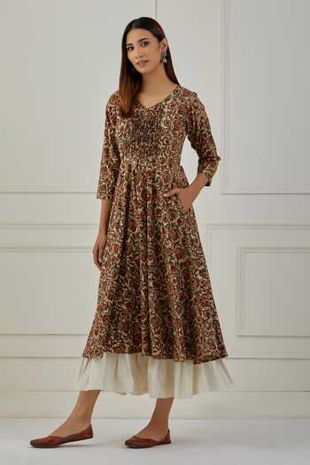 Musal Chad Cotton Kurta With Slip 