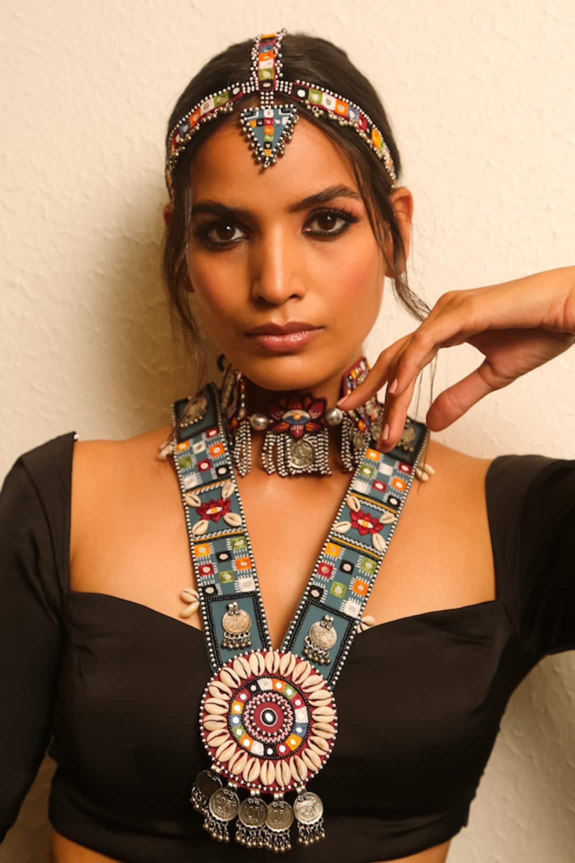 NakhreWaali Ghamagham Handcrafted Long Necklace