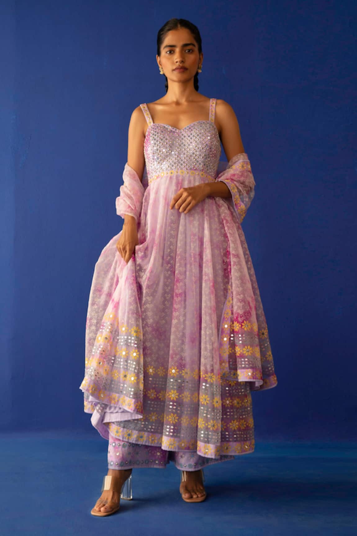 Surbhi Gupta Rosa Embroidered Anarkali Set 