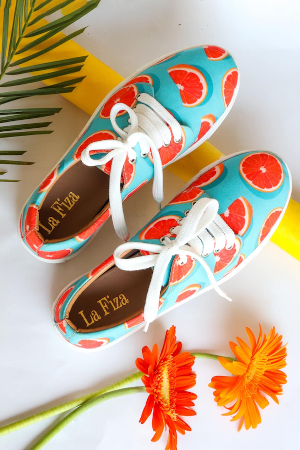 La Fiza Lemony Printed Sneakers