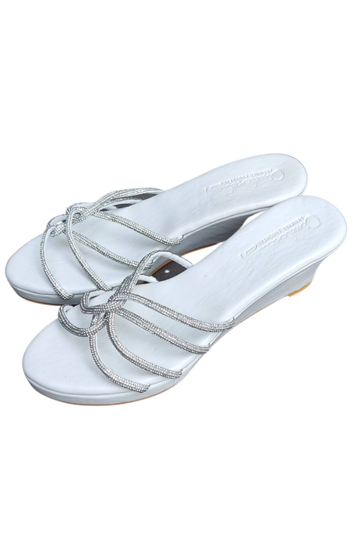 Cinderella by Heena Yusuf Knotted Strappy Wedges