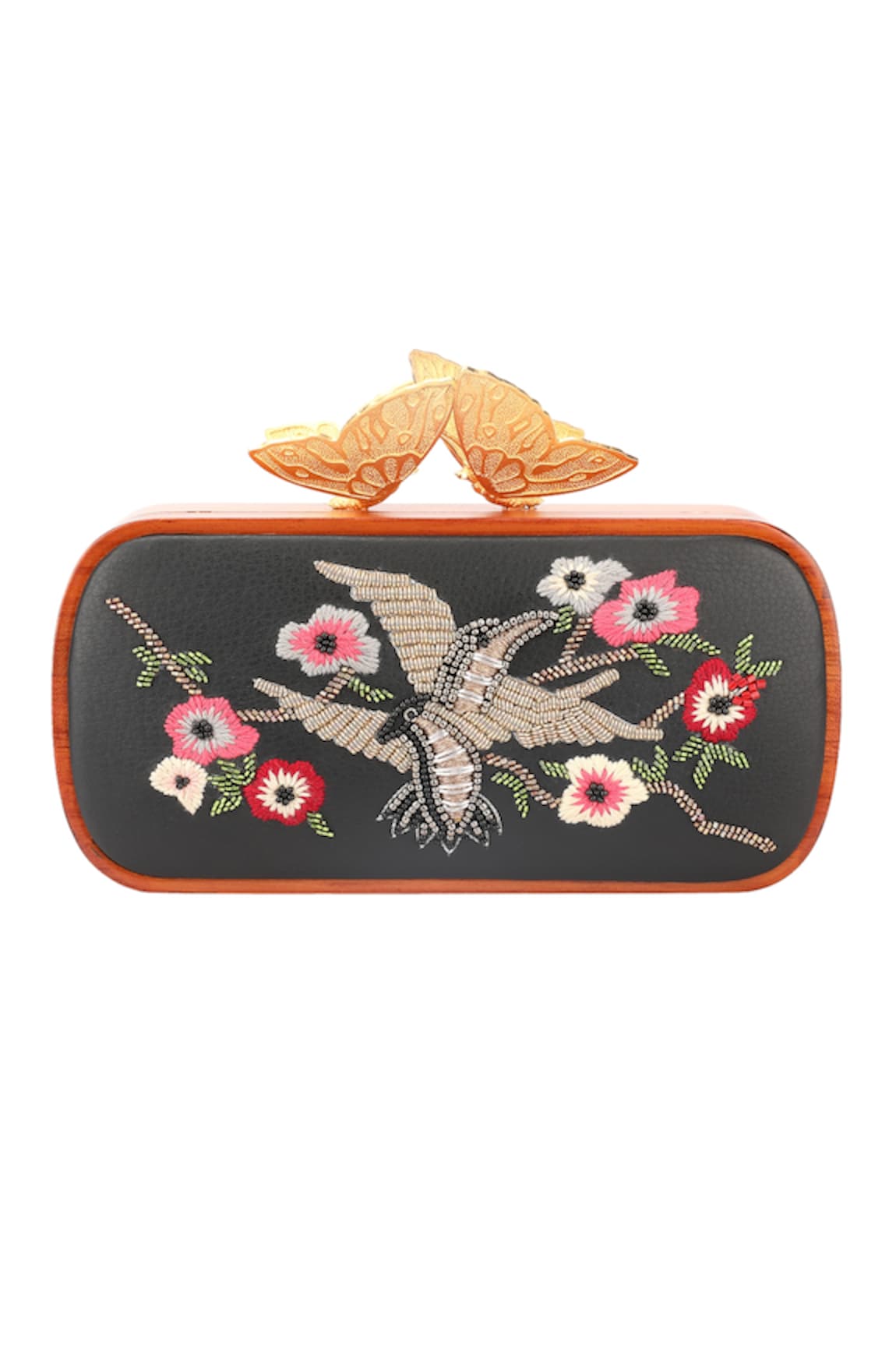 Duetluxury Embroidered Oblong Clutch