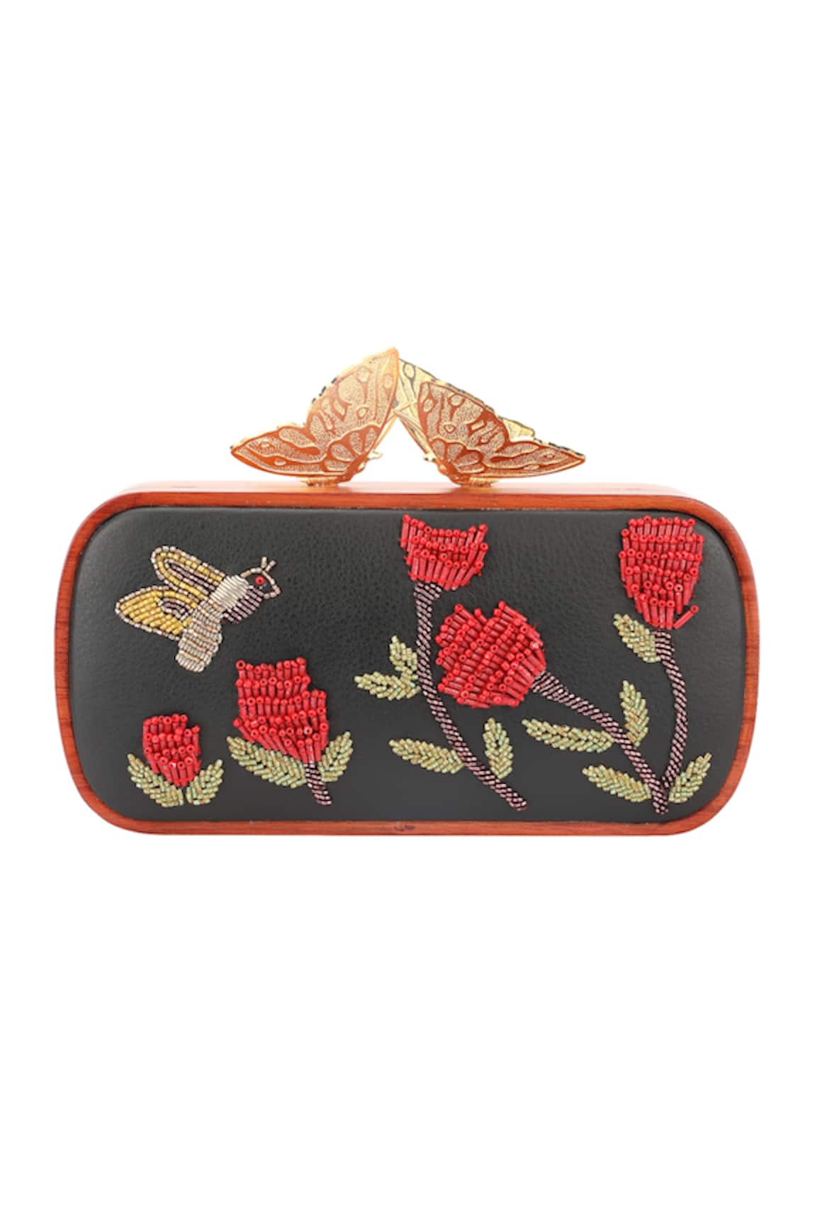 Duetluxury Embroidered Oblong Clutch