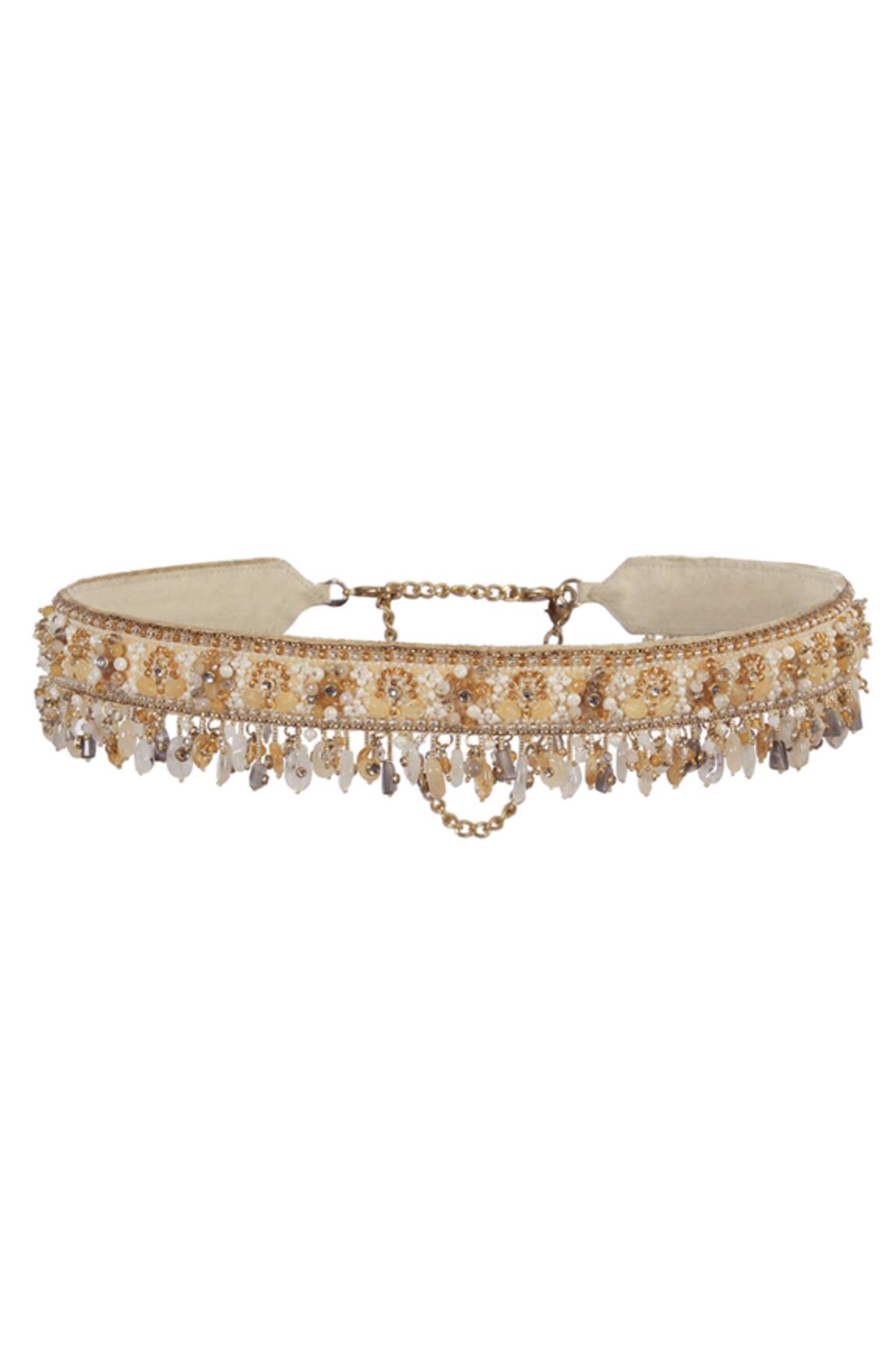 Lovetobag Amara Bead Embellished Belt