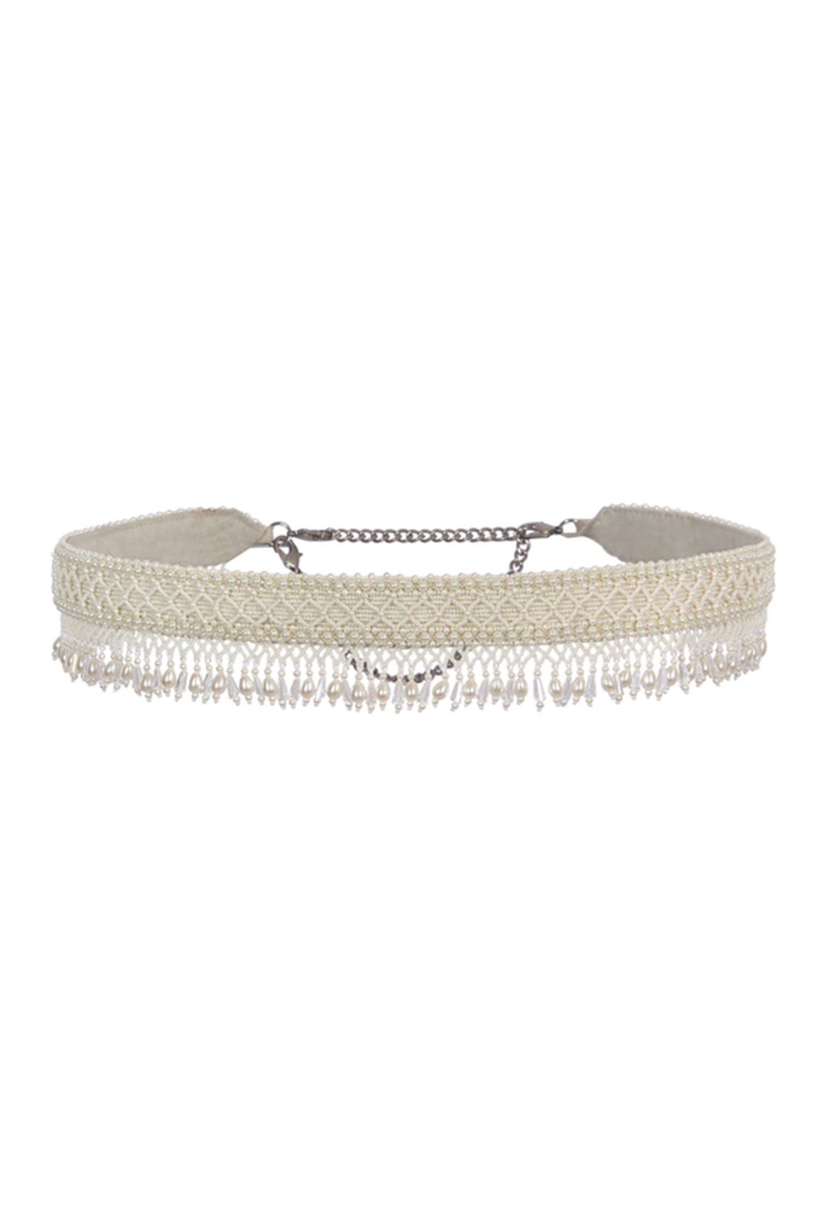 Lovetobag Kiah Bead Embellished Belt