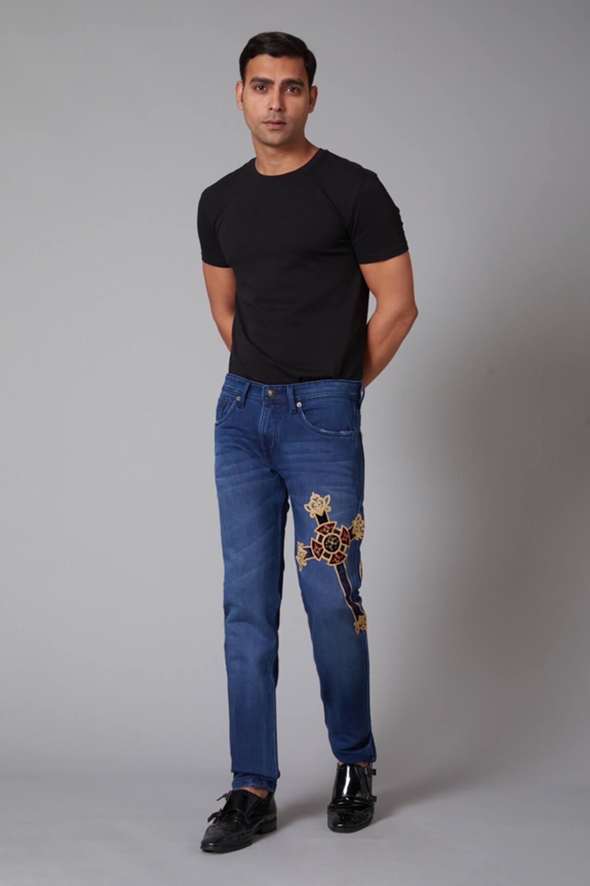 Rohit Bal Denim Regular Fit Jeans 