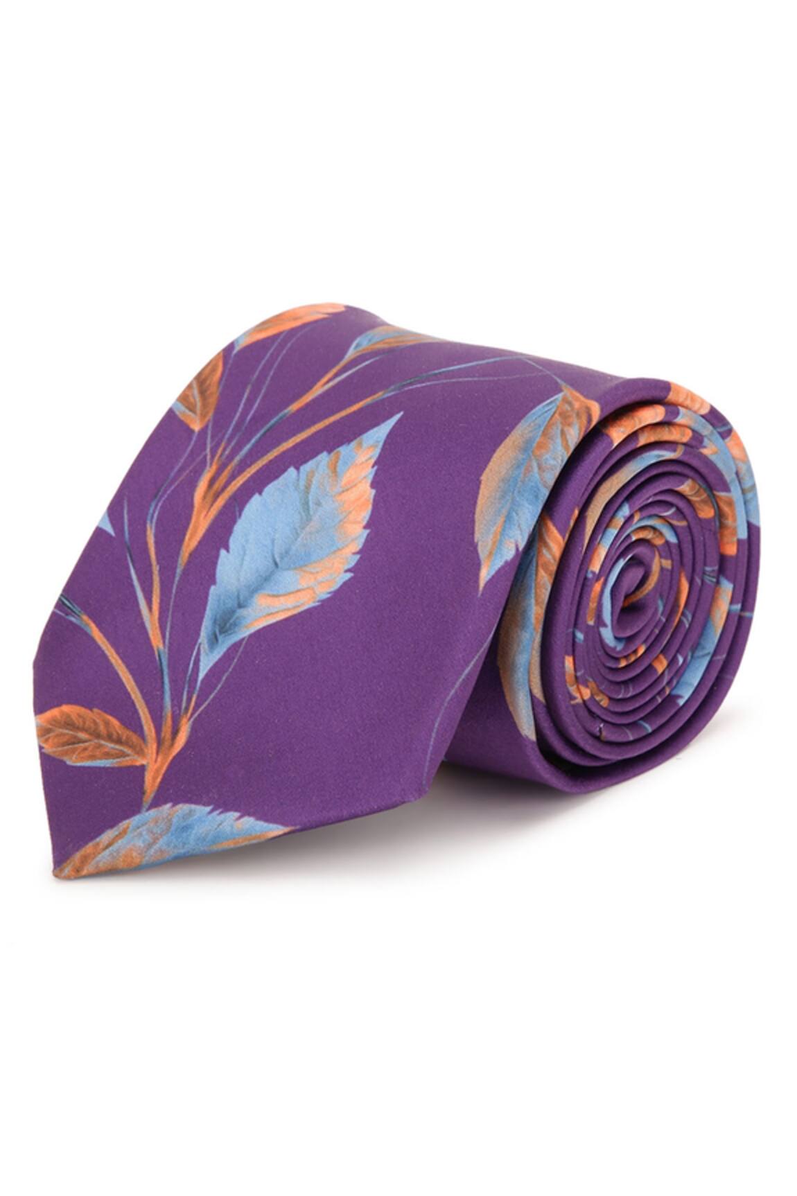 Tossido Leaf Print Tie
