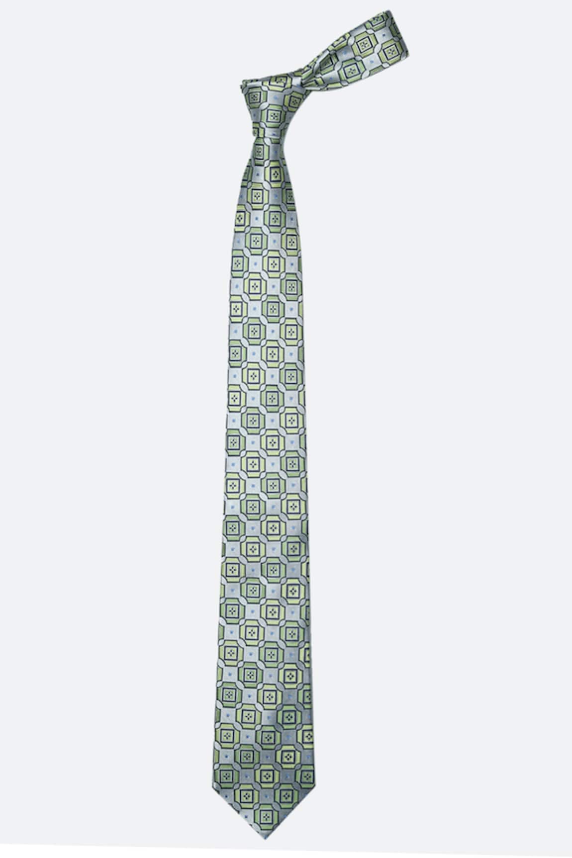 Tossido Geometric Print Tie