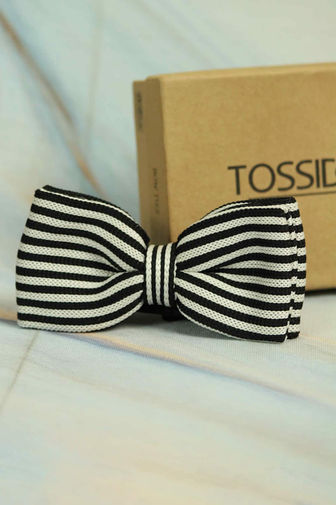 Tossido Striped Bow Tie