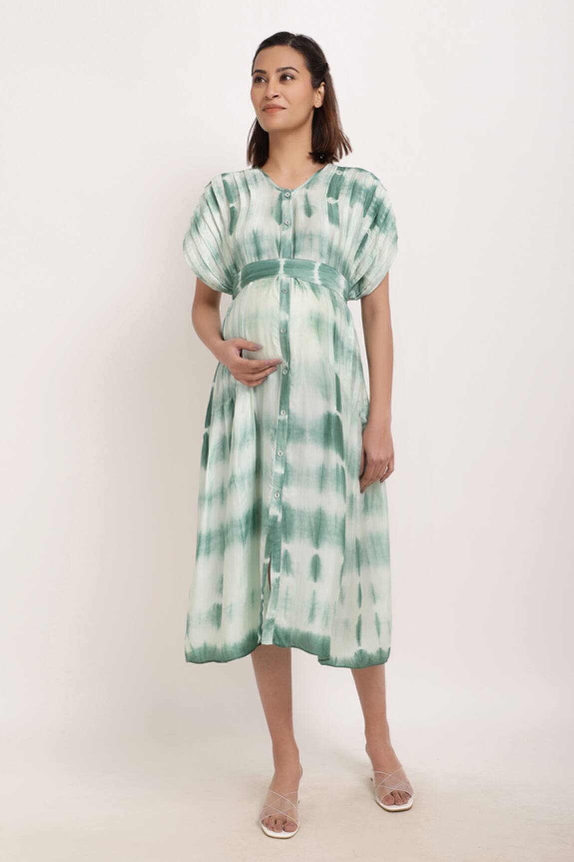 Ranng Label Tie Dye Dress With Belt