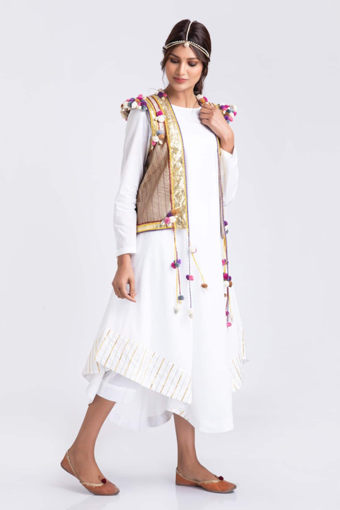 Kalakari by Akanksha Silk Chanderi Jacket