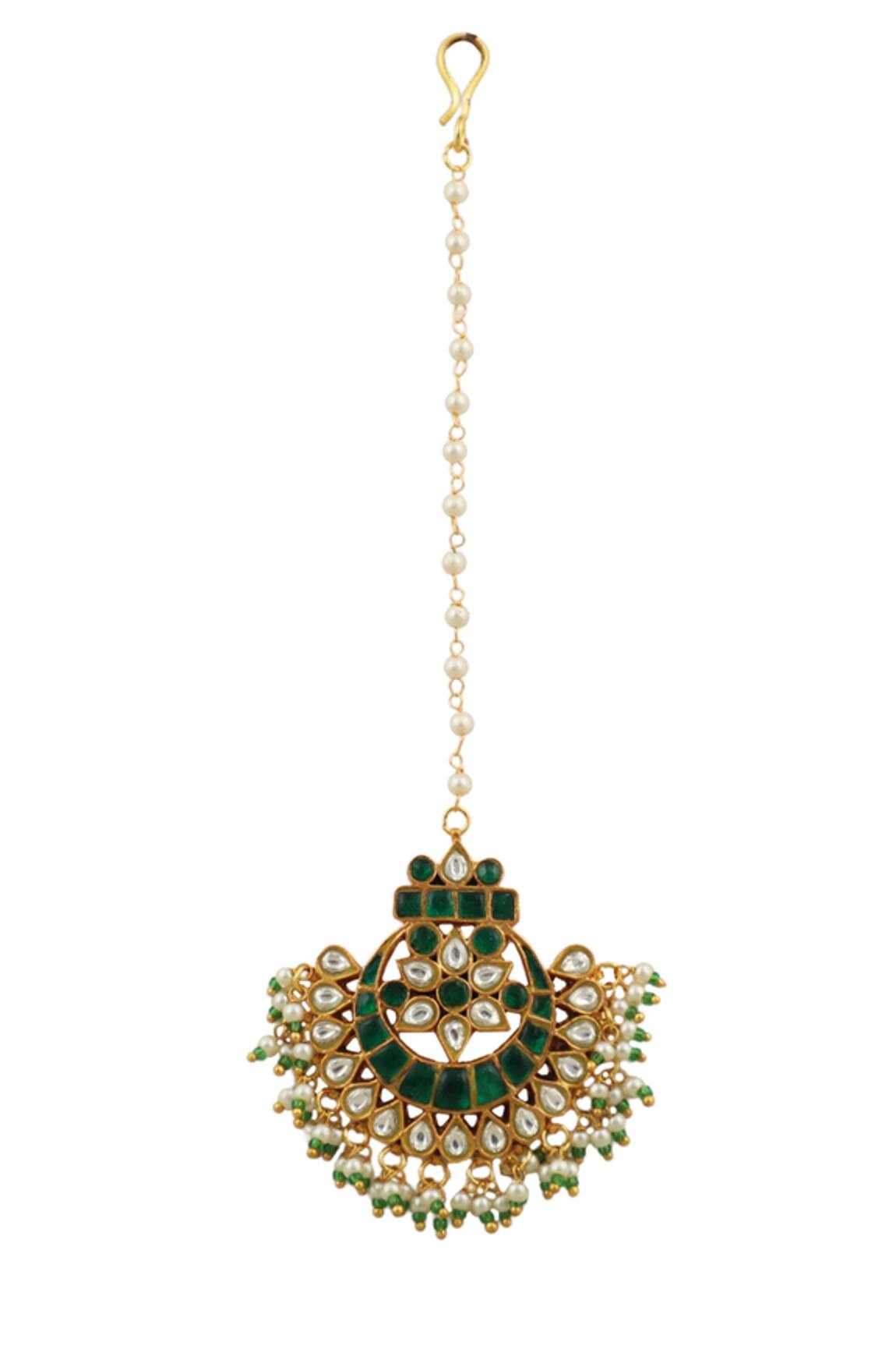 Riana Jewellery Crescent Moon Motif Maangtikka 