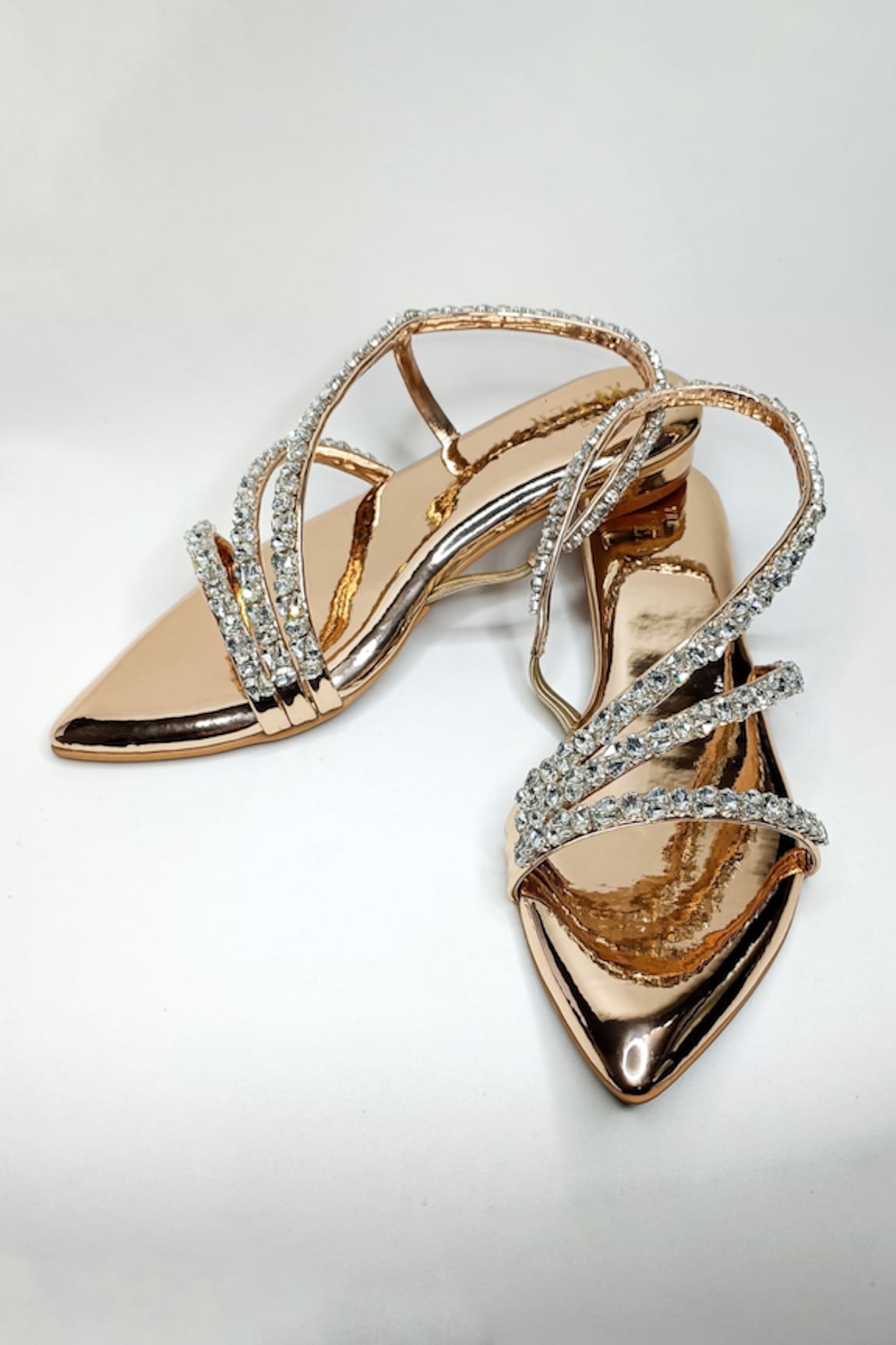 THE ALTER Kiara Metallic Embellished Flats