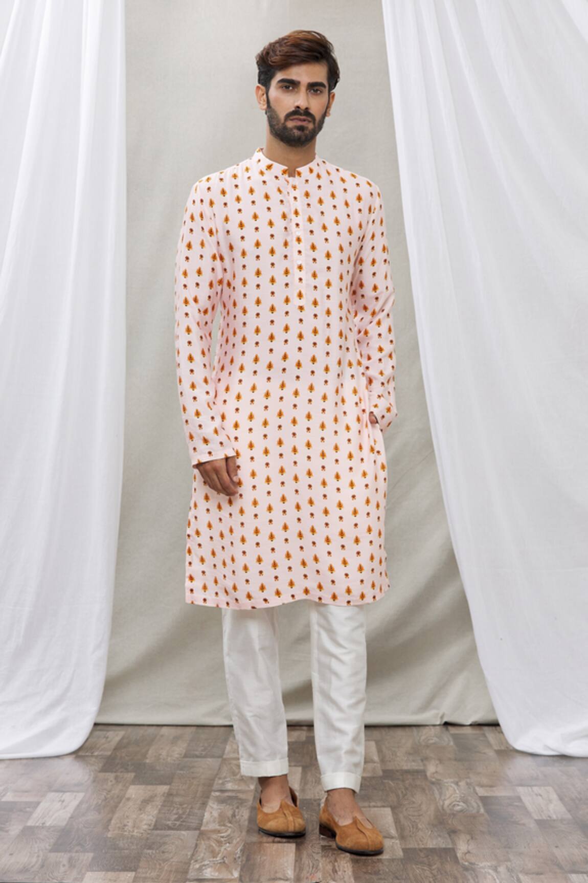 Ankur J Floral Print Kurta Set