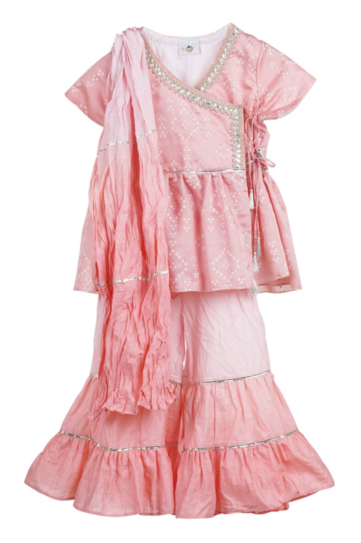 MI Dulce AN'YA Shibori Print Kurta Sharara Set