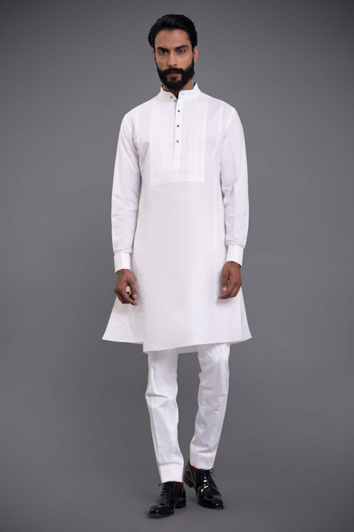 Raghavendra Rathore Jodhpur Cotton Linen Kurta 