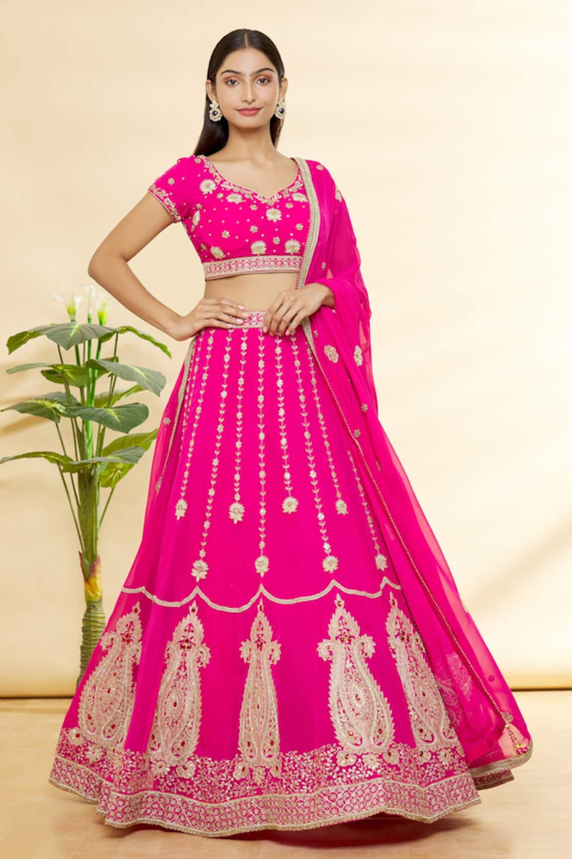 Rohini Bedi Embroidered Lehenga Set