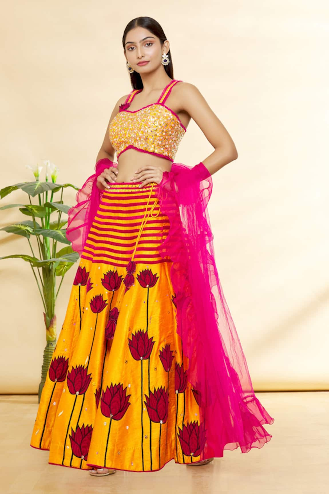 Rohini Bedi Embroidered Lehenga Set