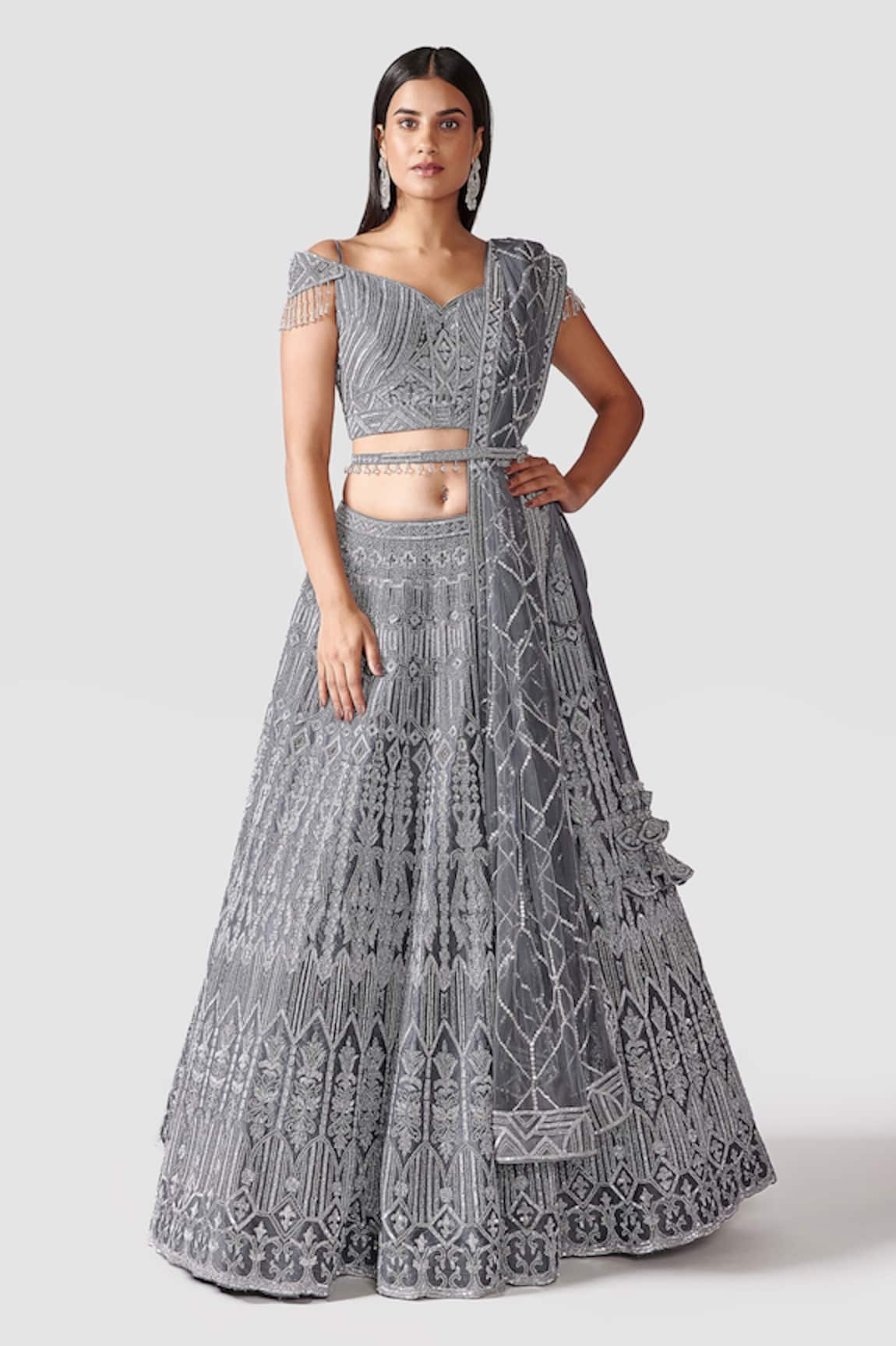 Swati Narula Elahe Hand Embroidered Lehenga Set 