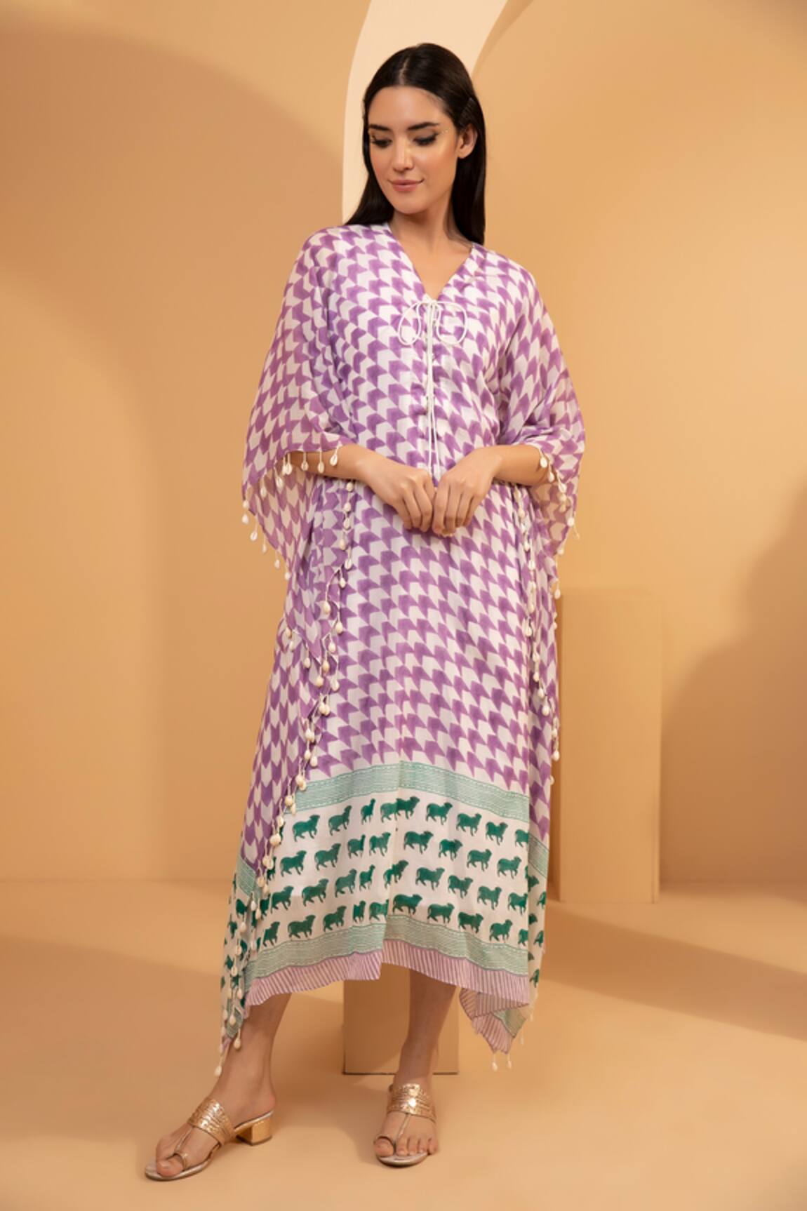 Tarini Vij Samrina Cotton Printed Kaftan