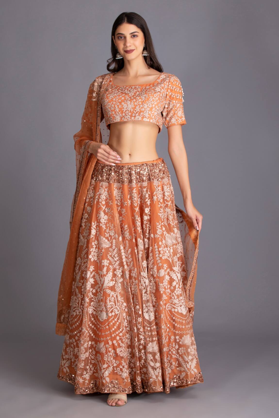 House Of Tushaom Embroidered Bridal Lehenga Set
