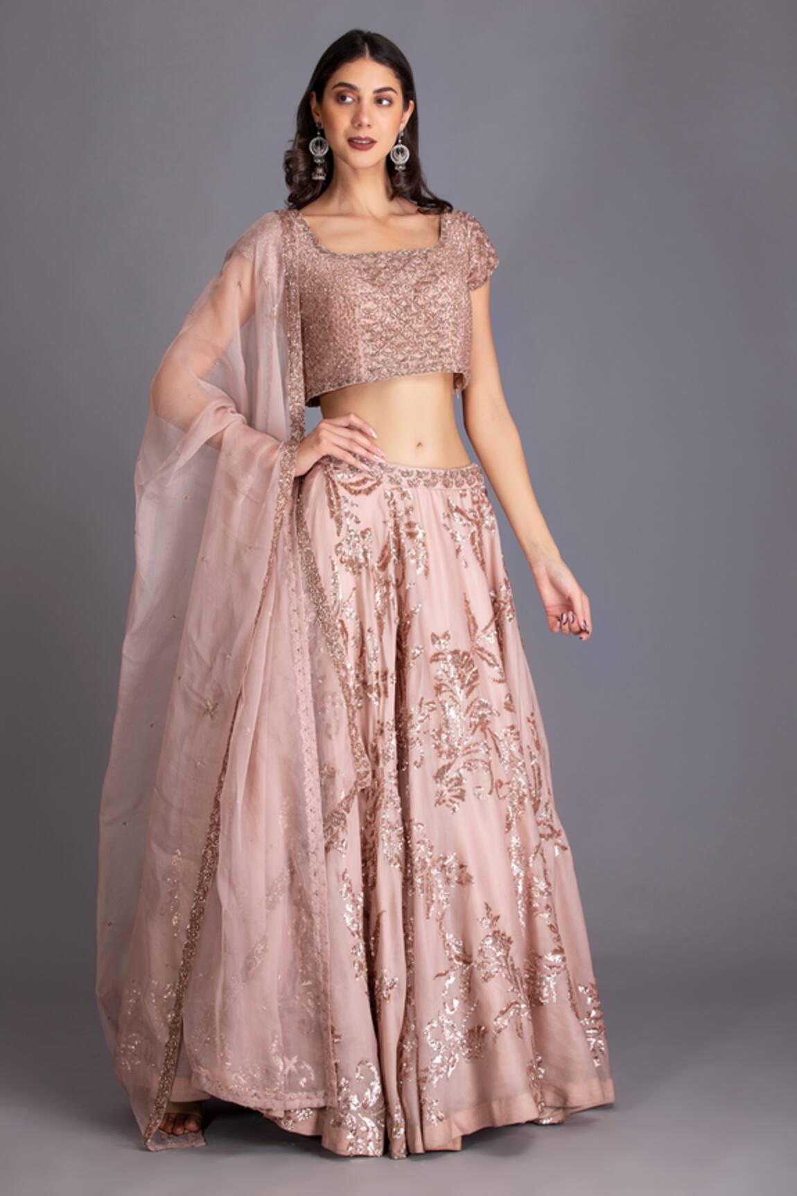House Of Tushaom Embroidered Bridal Lehenga Set 