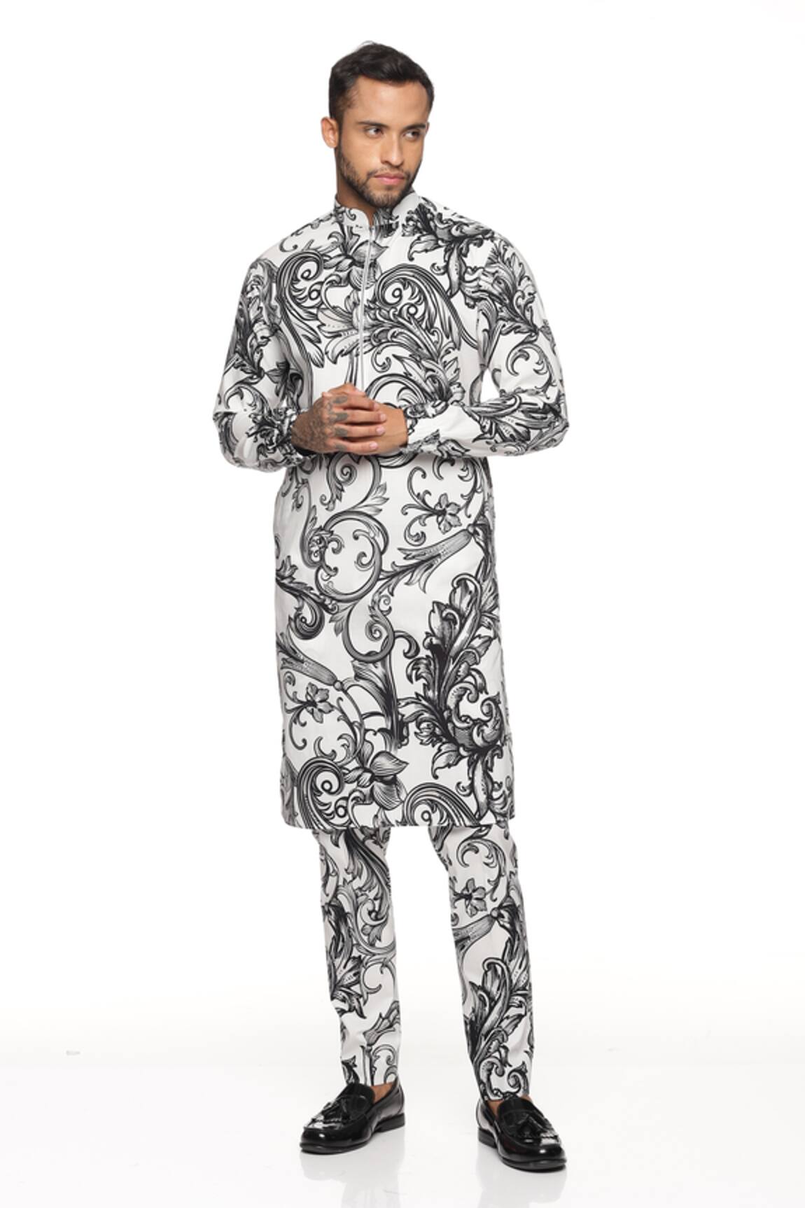 Paresh Lamba Victorian Print Kurta Set